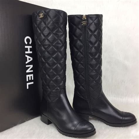 new chanel riding boots|knee high chanel boots.